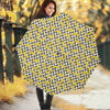 Zigzag Banana Pattern Print Foldable Umbrella