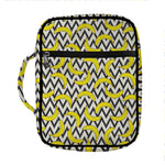 Zigzag Banana Pattern Print Front Pocket Bible Bag