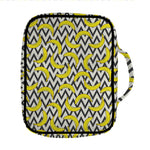 Zigzag Banana Pattern Print Front Pocket Bible Bag