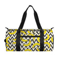 Zigzag Banana Pattern Print Gym Bag