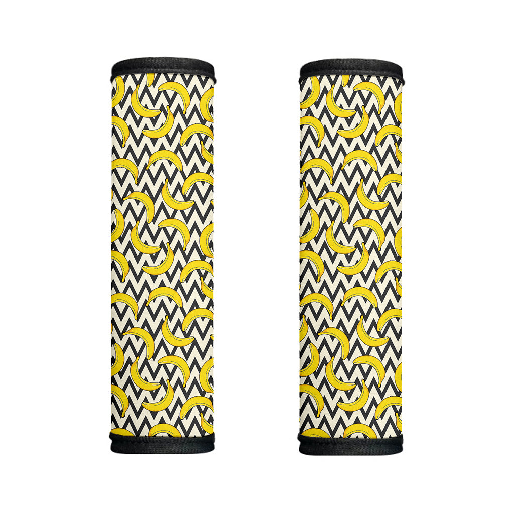 Zigzag Banana Pattern Print Handle Covers