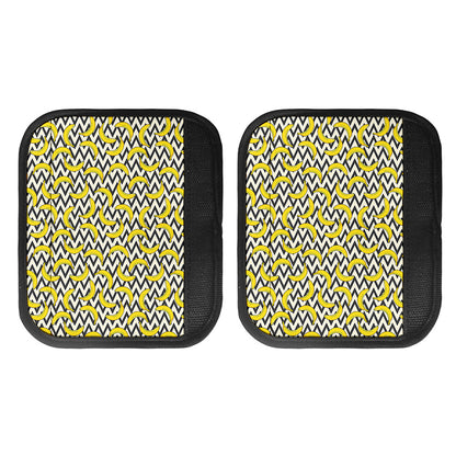 Zigzag Banana Pattern Print Handle Covers