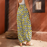 Zigzag Banana Pattern Print Harem Pants