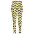 Zigzag Banana Pattern Print High-Waisted Pocket Leggings
