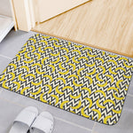 Zigzag Banana Pattern Print Indoor Door Mat