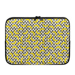 Zigzag Banana Pattern Print Laptop Sleeve
