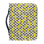 Zigzag Banana Pattern Print Leather Bible Cover
