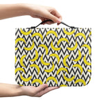 Zigzag Banana Pattern Print Leather Bible Cover