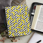 Zigzag Banana Pattern Print Leather Bible Cover