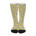Zigzag Banana Pattern Print Long Socks