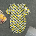 Zigzag Banana Pattern Print Men's Bodysuit