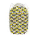 Zigzag Banana Pattern Print Mesh Laundry Hamper