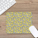 Zigzag Banana Pattern Print Mouse Pad