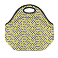 Zigzag Banana Pattern Print Neoprene Lunch Bag