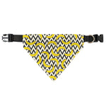 Zigzag Banana Pattern Print Over The Collar Dog Bandana