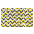 Zigzag Banana Pattern Print Polyester Doormat