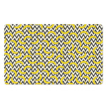 Zigzag Banana Pattern Print Polyester Doormat