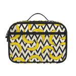 Zigzag Banana Pattern Print Portable Lunch Bag