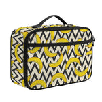 Zigzag Banana Pattern Print Portable Lunch Bag