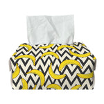 Zigzag Banana Pattern Print Rectangle Tissue Box Cover