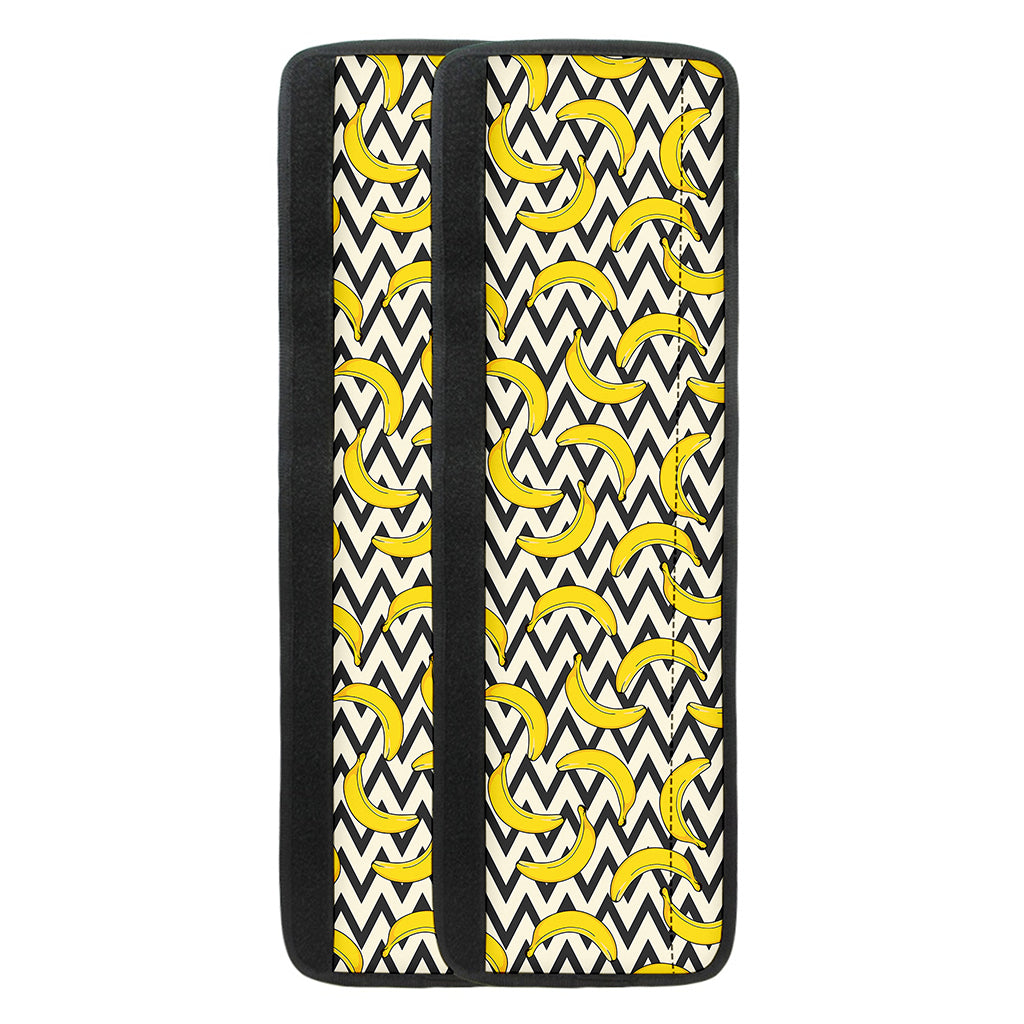Zigzag Banana Pattern Print Refrigerator Handle Covers