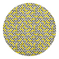 Zigzag Banana Pattern Print Round Blanket