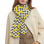 Zigzag Banana Pattern Print Scarf