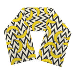 Zigzag Banana Pattern Print Scarf