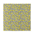 Zigzag Banana Pattern Print Silk Bandana