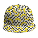 Zigzag Banana Pattern Print Snapback Cap