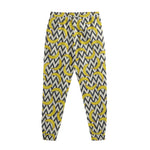 Zigzag Banana Pattern Print Sweatpants
