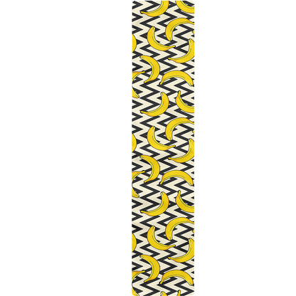 Zigzag Banana Pattern Print Table Runner