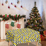 Zigzag Banana Pattern Print Tablecloth
