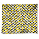 Zigzag Banana Pattern Print Tapestry