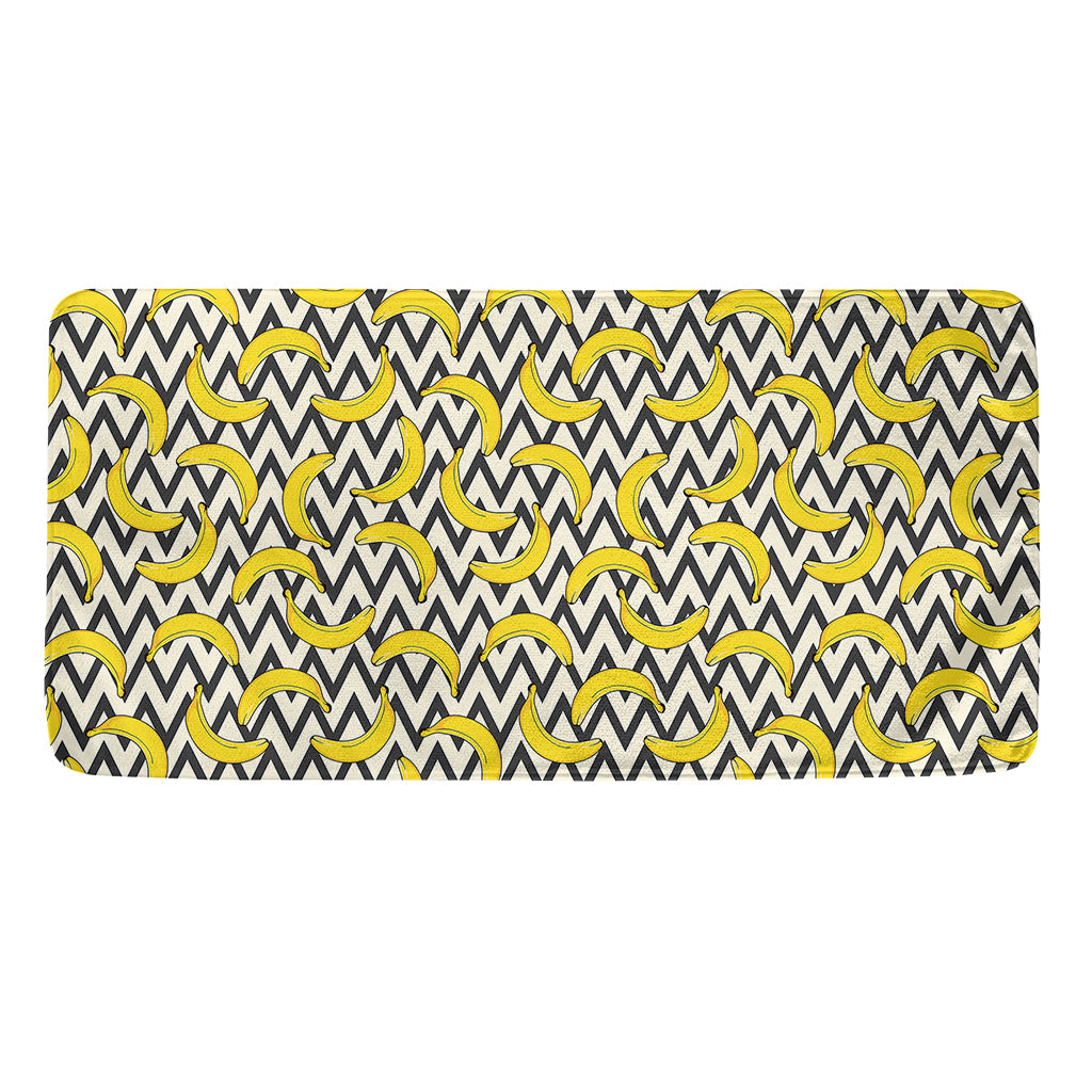 Zigzag Banana Pattern Print Towel
