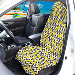 Zigzag Banana Pattern Print Waterproof Car Seat Cover