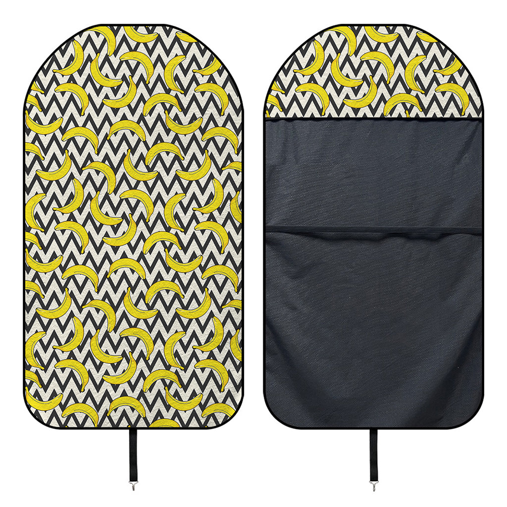 Zigzag Banana Pattern Print Waterproof Car Seat Cover