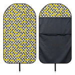 Zigzag Banana Pattern Print Waterproof Car Seat Cover