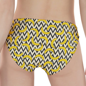 Zigzag Banana Pattern Print Women's Panties