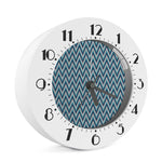 Zigzag Knitted Pattern Print Alarm Clock