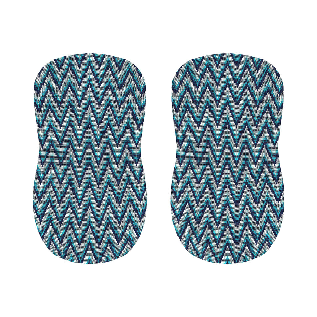 Zigzag Knitted Pattern Print Bar Stool Covers