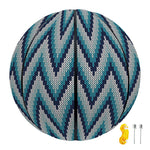 Zigzag Knitted Pattern Print Basketball