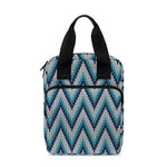 Zigzag Knitted Pattern Print Bible Tote Bag
