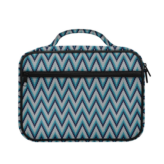 Zigzag Knitted Pattern Print Briefcase Bible Bag