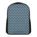 Zigzag Knitted Pattern Print Casual Backpack