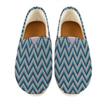 Zigzag Knitted Pattern Print Casual Shoes