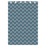 Zigzag Knitted Pattern Print Curtain
