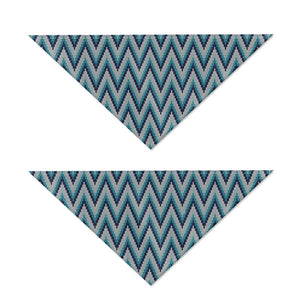 Zigzag Knitted Pattern Print Dog Bandana