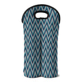 Zigzag Knitted Pattern Print Double Neoprene Wine Tote