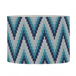 Zigzag Knitted Pattern Print Drum Lamp Shade